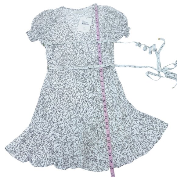 Faithfull the Brand Aurelia Mini Dress Micro Calla Umber XS US 2 NWT - Picture 12 of 15